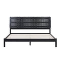 Modern King Bed with Slatted Headboard by Middlebrook Designs
