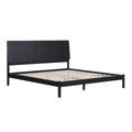 Modern King Bed with Slatted Headboard by Middlebrook Designs