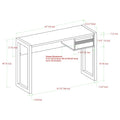Two-Tone One-Drawer Writing Desk by Middlebrook