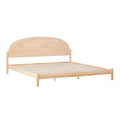 Solid Pine King Bed with Arched Headboard by Middlebrook Designs