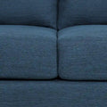 Contemporary 76.5-Inch 3-Seater Sofa with Birchwood Legs and Cushions