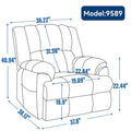 Grey Oversized Chenille Power Lift Recliner with Massage, Heating, and Flat Lay Feature