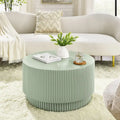 15.72-Inch Nordic H-Barrel Coffee Table - Simple Design for Indoor and Outdoor Use, Made from Durable Magnesium Oxide
