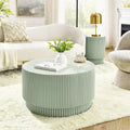 15.72-Inch Nordic H-Barrel Coffee Table - Simple Design for Indoor and Outdoor Use, Made from Durable Magnesium Oxide