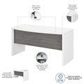 Bush Business Furniture Echo 60W Bow Front Desk