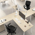 Bush Business Furniture Vista 60-Inch L-Shaped Desk with Storage Cabinet