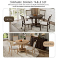 GDFStudio Lak Retro 5-Piece Dining Set with Upholstered Chairs