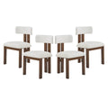 Set of 4 Astura Upholstered Dining Chairs with Iron Frame by Christopher Knight Home