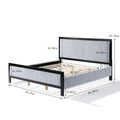 Christopher Knight Home Upholstered Platform Bed with Soft Headboard - King/Queen Size
