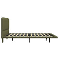 Christopher Knight Home Korli Contemporary Upholstered Leather Floating Bed Frame and Headboard Set with LED Lighting