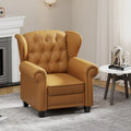 Contemporary Tufted Push-Back Recliner Armchair