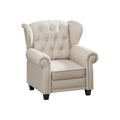 Contemporary Tufted Push-Back Recliner Armchair