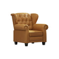 Contemporary Tufted Push-Back Recliner Armchair