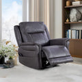 Christopher Knight Home Harrison Soft Power Swivel Rocker Recliner with Heating & Massage, Featuring Pillow Top Arms for Living Areas