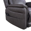 Christopher Knight Home Harrison Soft Power Swivel Rocker Recliner with Heating & Massage, Featuring Pillow Top Arms for Living Areas