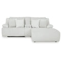 Signature Design by Ashley Top Tier 3-Piece Reclining Sectional Sofa with Chaise - Dimensions: 105W x 74D x 41H