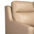 Authentic Leather 56-Inch Triple-Motor Power Reclining Loveseat with Zero-Wall Design and USB & USB-C Ports