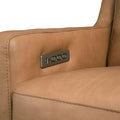 Authentic Leather 56-Inch Triple-Motor Power Reclining Loveseat with Zero-Wall Design and USB & USB-C Ports