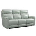 81.5" Genuine Leather Zero Gravity Power Recliner Sofa with Power Headrest and USB/USB-C Ports