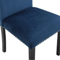 Modern 5-Piece Compact Dining Set with Chrome Nailhead Trim Chairs for Kitchen