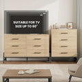 Freestanding 4-Drawer Dresser with Storage - 38.6" Tall