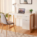 Computer Desk with Storage Cabinet and Pull-Out Drawer - Sturdy Design