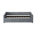 Christopher Knight Home Bennett Tufted Daybed Sofa with Storage Drawers and Stylish Curved Arms
