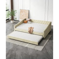 Christopher Knight Home Bennett Tufted Daybed Sofa with Storage Drawers and Stylish Curved Arms