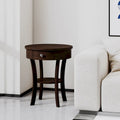 Costway Round 2-Tier Side Table - Versatile Nightstand for Bedroom and Living Room