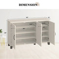 Costway 3-Door Storage Sideboard Buffet Cabinet Console
