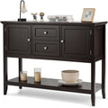 Costway Wooden Sideboard Buffet Console Table with Drawers