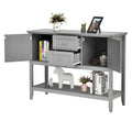 Costway Wooden Sideboard Buffet Console Table with Drawers