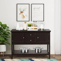 Costway Wooden Sideboard Buffet Console Table with Drawers