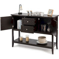 Costway Wooden Sideboard Buffet Console Table with Drawers