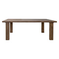 Okai 87-Inch Rectangular Dining Table - Rustic Brown Solid Mango Wood