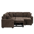 Roomfitters L-Shaped Pull-Out Sofa Bed with Wheels, USB Ports, and Power Outlets – Versatile Sleeper Sofa for Ultimate Living Room Comfort