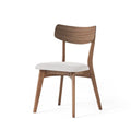 Pair of Light Beige Wooden Dining Chairs - Versatile Side Chairs for Office or Home