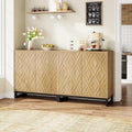 57.5-Inch Farmhouse Style Buffet Cabinet with Doors for Kitchen Storage