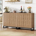 57.5-Inch Farmhouse Style Buffet Cabinet with Doors for Kitchen Storage