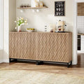 57.5-Inch Farmhouse Style Buffet Cabinet with Doors for Kitchen Storage