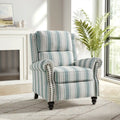 Nail-Head Trimmed Pushback Recliner with Padded Seat