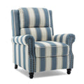 Nail-Head Trimmed Pushback Recliner with Padded Seat