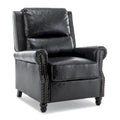 Nail-Head Trimmed Pushback Recliner with Padded Seat