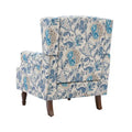 Pair of Stylish Upholstered Accent Chairs with Patterns for Living Room