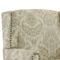 Pair of Stylish Upholstered Accent Chairs with Patterns for Living Room