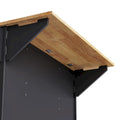 54-Inch Large Kitchen Island with Rubberwood Drop Leaf, Embossed Texture, Rolling Cart on 4 Wheels, Featuring 4 Doors and 3 Drawers