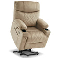 MCombo Compact Dual Motor Power Lift Recliner Chair with Massage, Dual Heating, and Adjustable Headrest - Model 7222