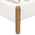 Elegant Upholstered Bed Frame with Durable Wooden Legs