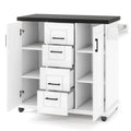 Costway Mobile Rolling Kitchen Island Cart with Wheels - Versatile Serving Utility - Learn More