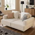 Contemporary Deep Seat Sofa with Cushions, Elevated Legs, Cozy Living Room Seating, Ideal for Apartments
